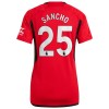 Camiseta de fútbol Manchester United Sancho 25 Primera Equipación 23-24 - Mujer